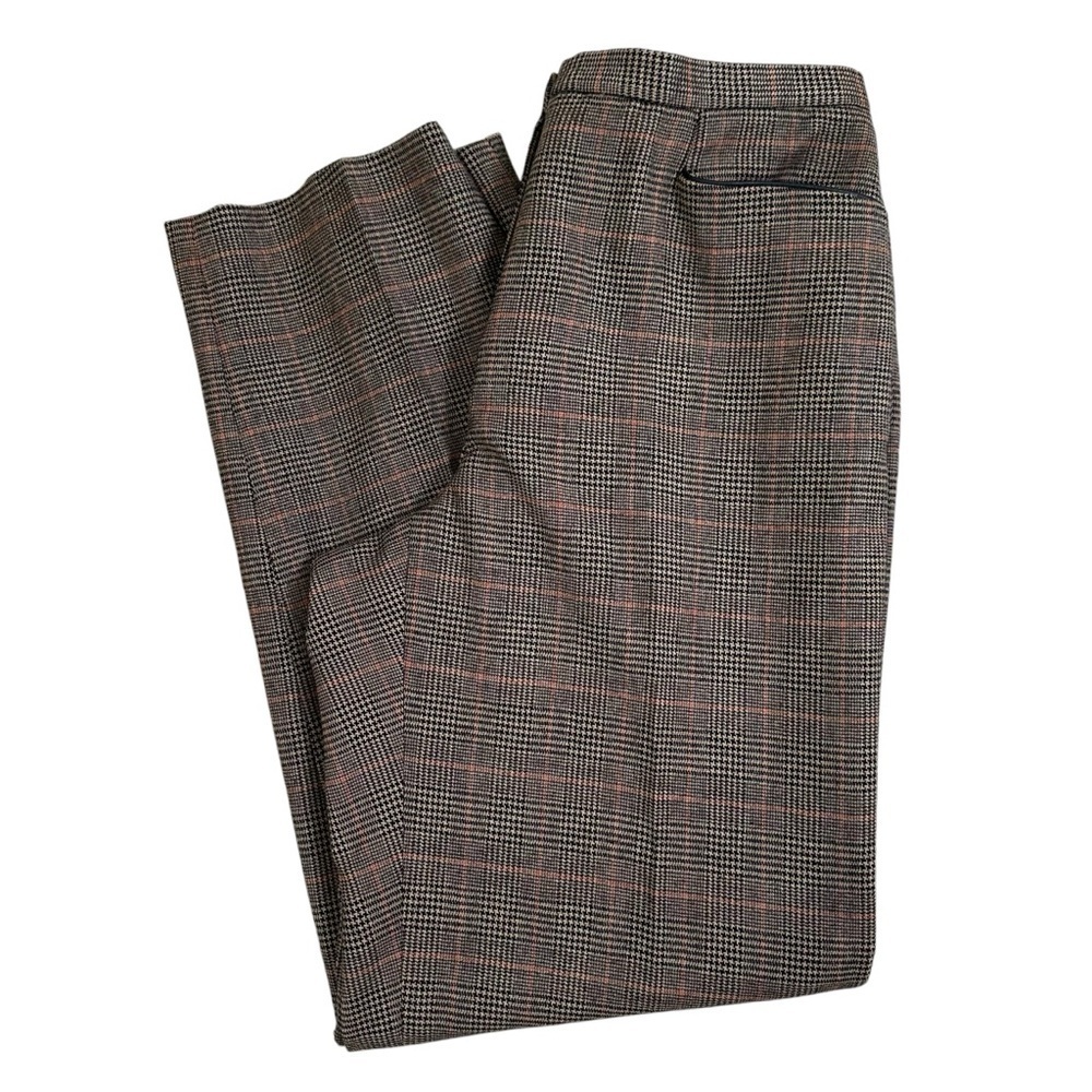 Liz Claiborne Women’s Sz 12 Woolmark Blend Plaid Trouser